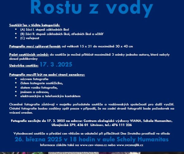 Fotografická soutěž „Rostu z vody“ 2024